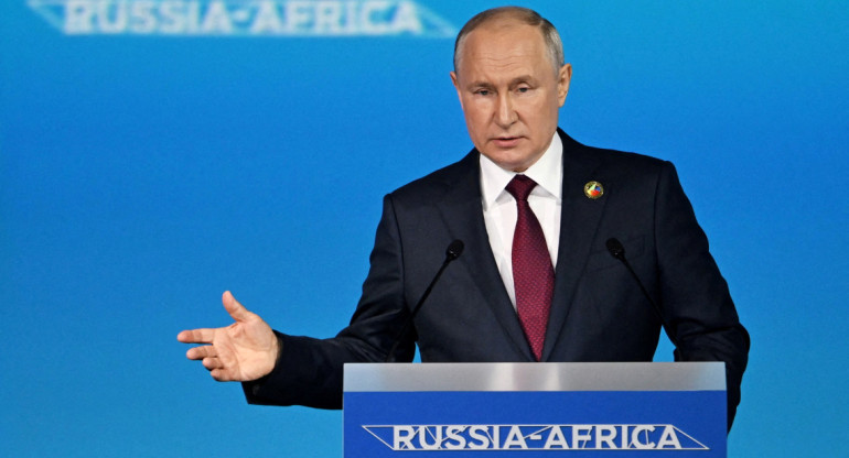 Vladimir Putin afirmó que la contraofensiva de ucraniano en Zaporiyia "no fue exitosa". Foto: Reuters.