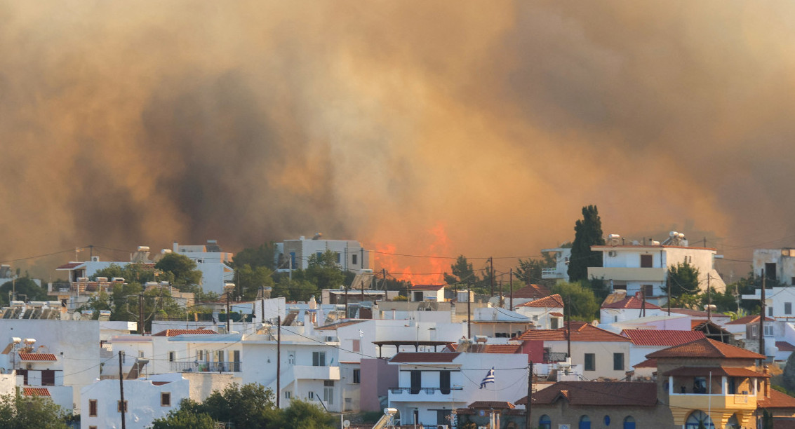 Incendios en Grecia. Foto: Reuters