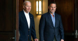 Joe Biden y su hijo Hunter. Foto: EFE