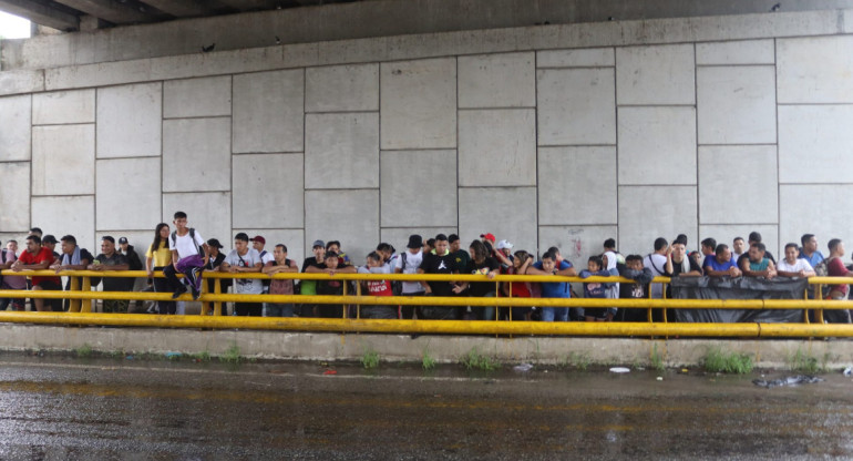 Migrantes en México. Foto: EFE