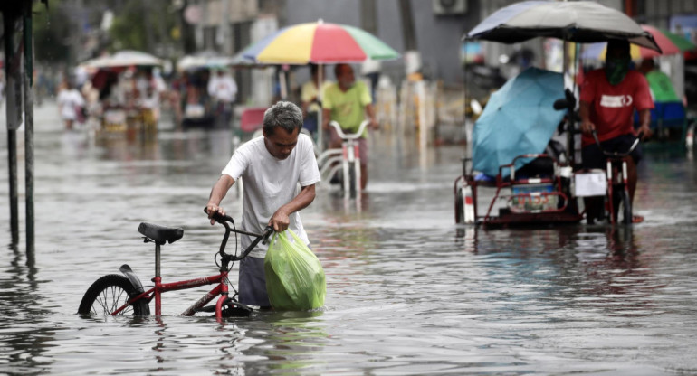El tifón Doksuri golpeó a Filipinas, Taiwán y China. Foto: EFE.