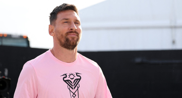 Lionel Messi, feliz en Miami. Foto: Reuters.