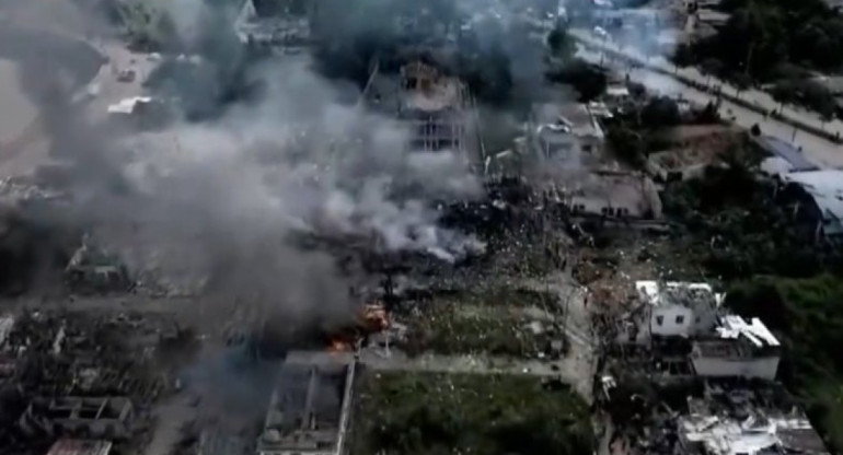 Explosión en Tailandia. Foto: captura video