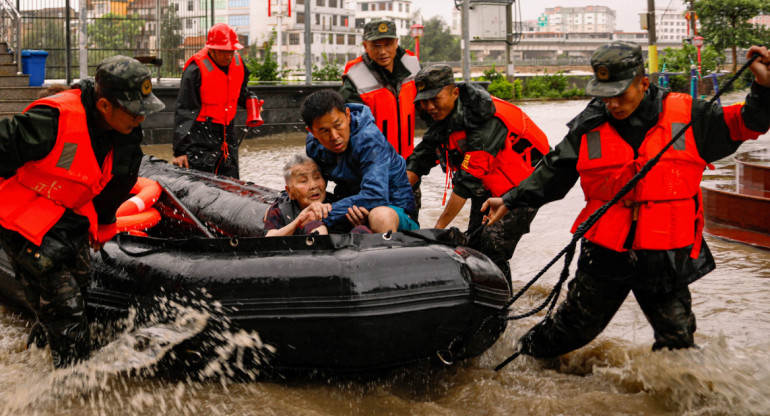 Tifón en China. Foto: Reuters.