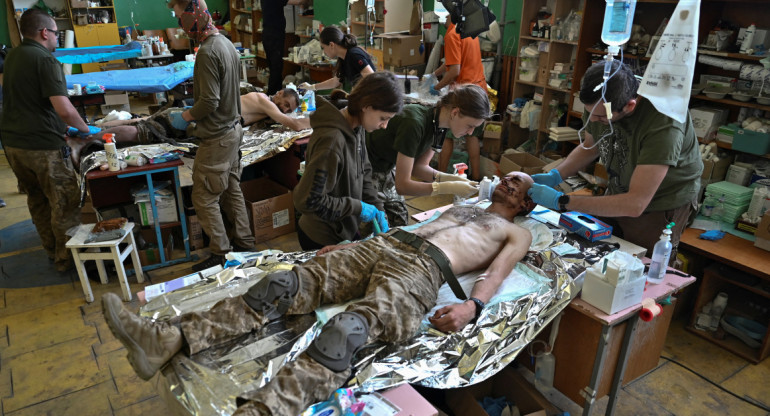 Hospital militar ucraniano en Zaporiyia. Foto: Reuters.