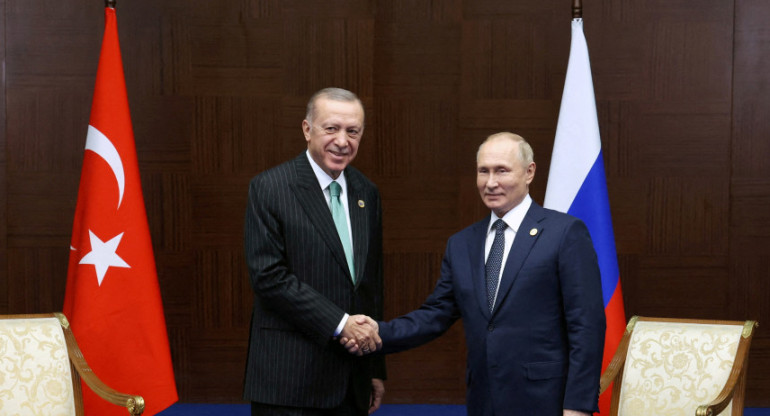 Putin y Erdogan. Foto: Reuters.