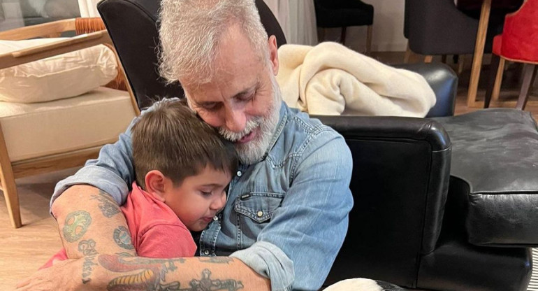 Jorge Rial se reencontró con su nieto. Foto: Instagram.