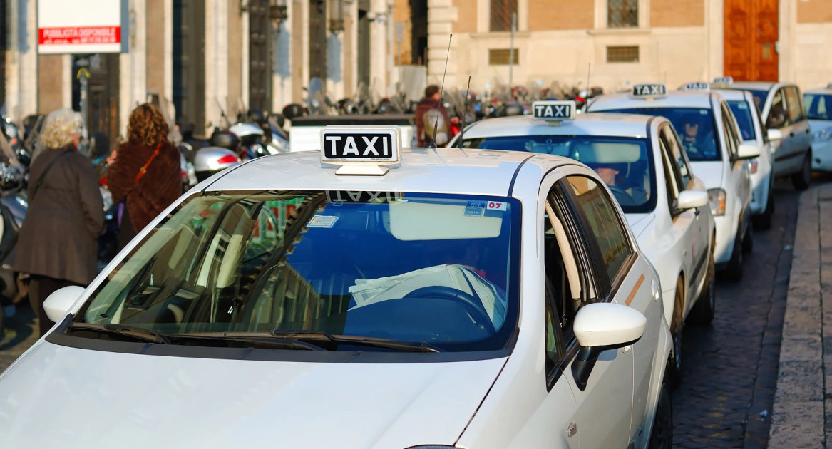Taxis en Italia.