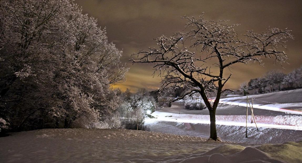 Nieve en Suiza. Foto: EFE