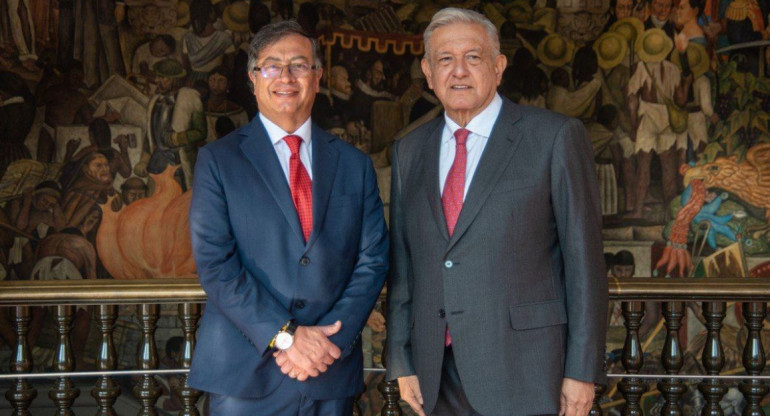 Gustavo Petro y López Obrador. Foto: Presidencia de Colombia