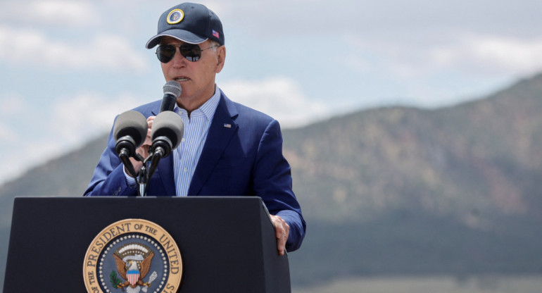 Joe Biden en Arizona. Foto: REUTERS.