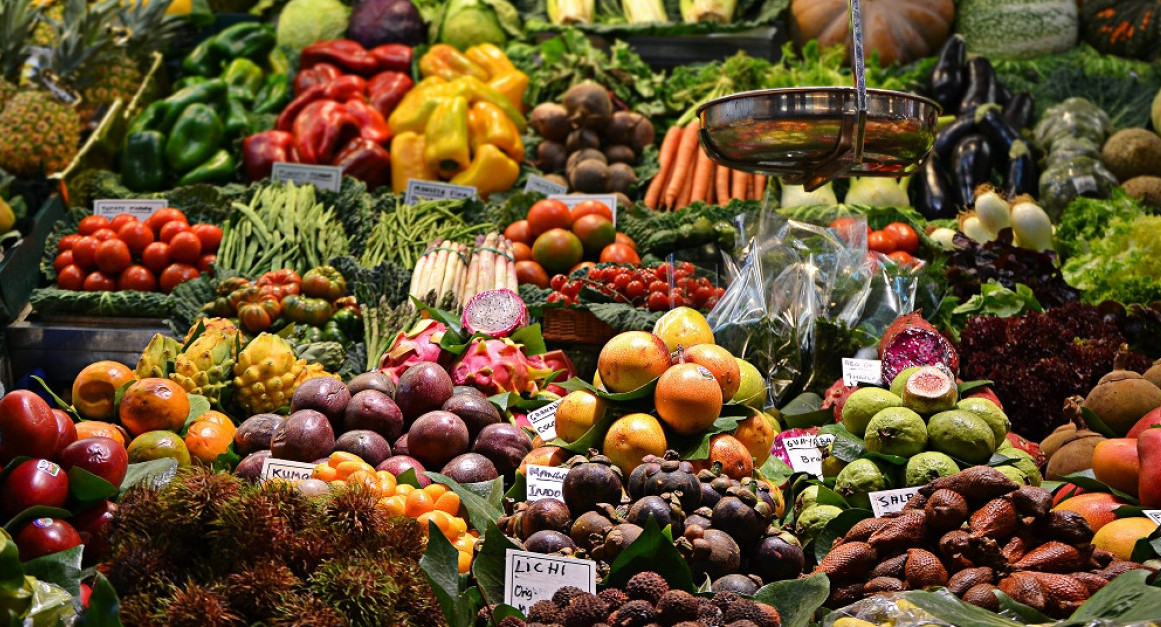 Frutas y verduras. Foto: Unsplash.