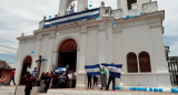 Manifestación en iglesia de Nicaragua. Foto: EFE