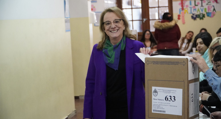 Votó Alicia Kirchner en Santa Cruz. Foto: Télam.