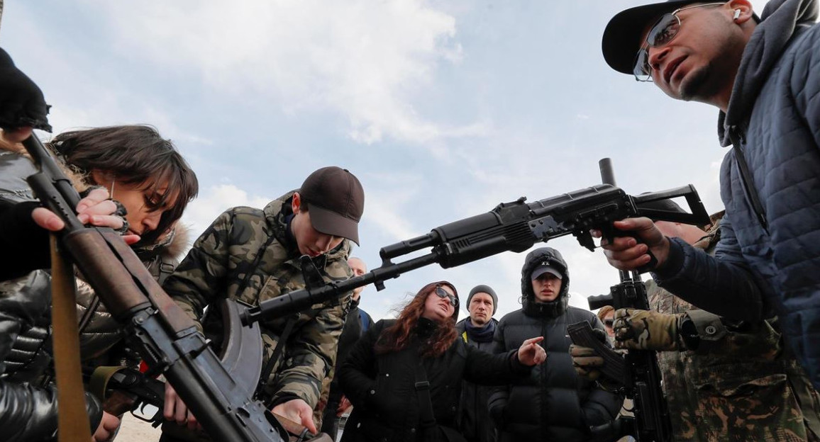 Armas usadas en la guerra. Foto: EFE