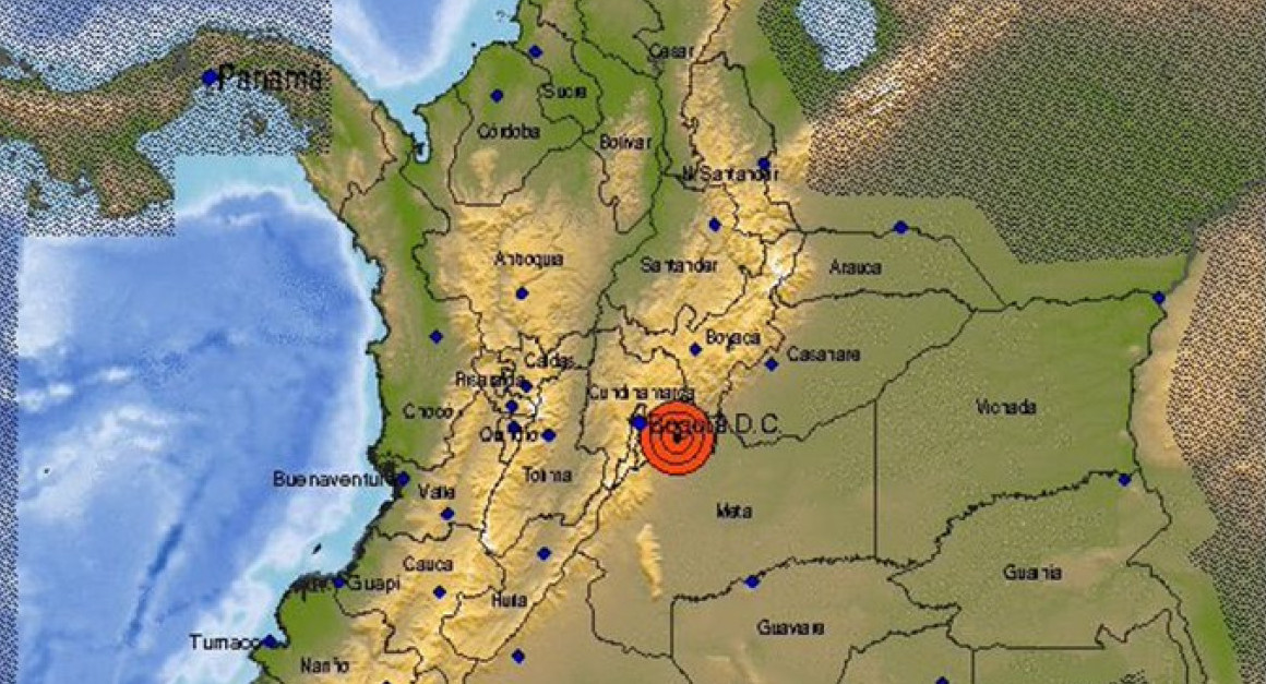 Terremoto en Colombia. Foto: Twitter/@sumariuminfo