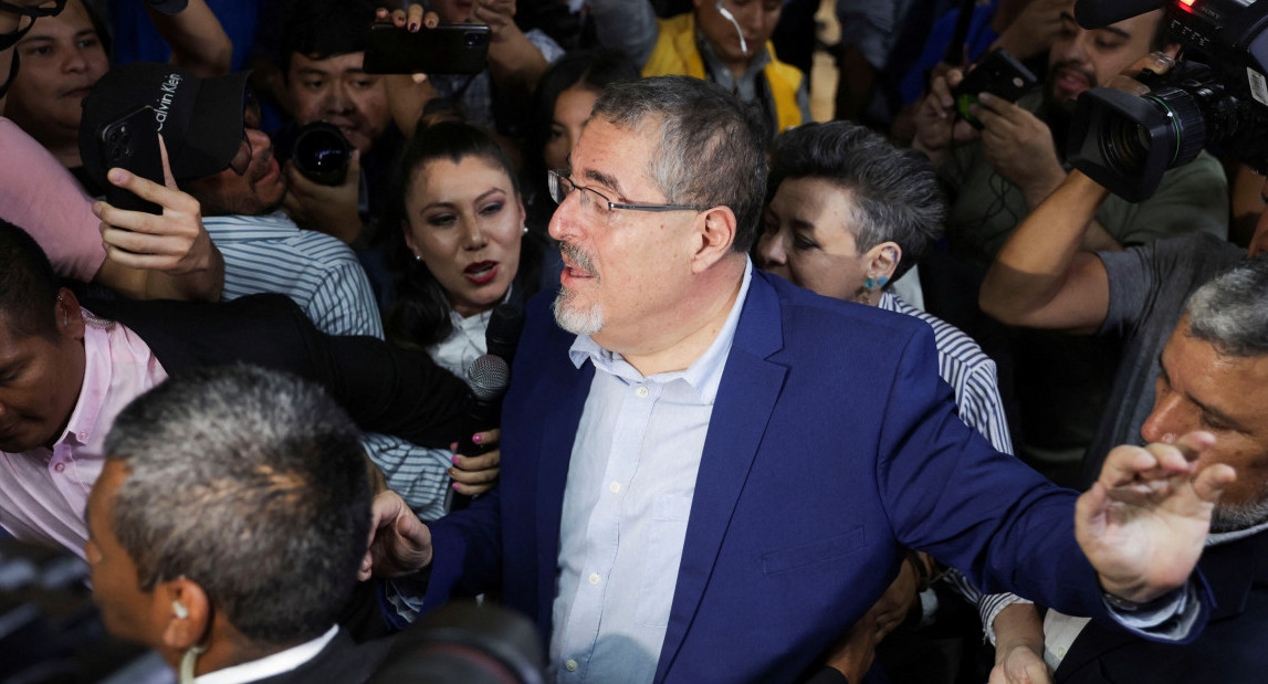 Bernardo Arévalo de León, elecciones en Guatemala. Foto: Reuters.