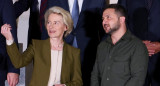 La presidenta de la Comisión Europea, Ursula von der Leyen , y el presidente de Ucrania, Volodimir Zelenski. Foto: Reuters.