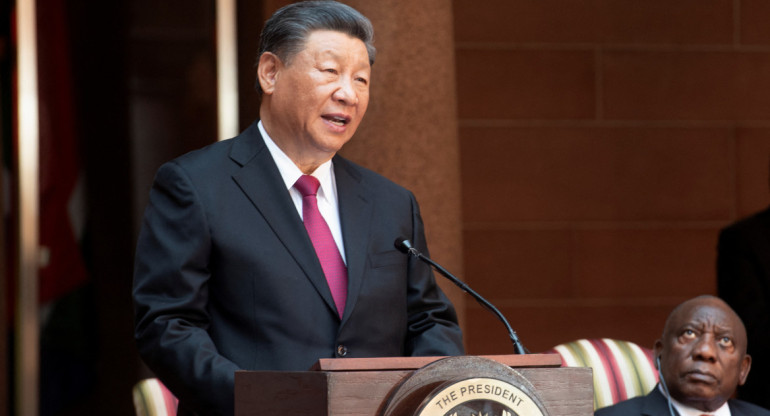 Xi Jinping en la Cumbre de los BRICS. Foto: REUTERS.