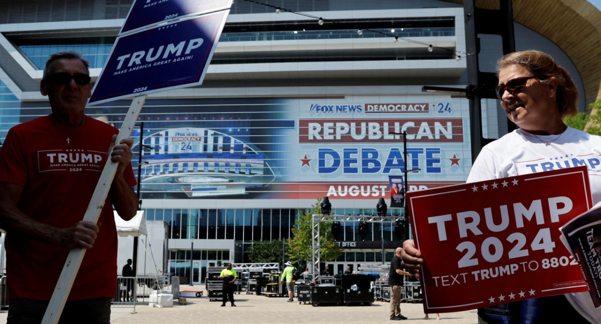 Estados Unidos se prepara para el primer debate de las primarias republicanas. Foto: Reuters.