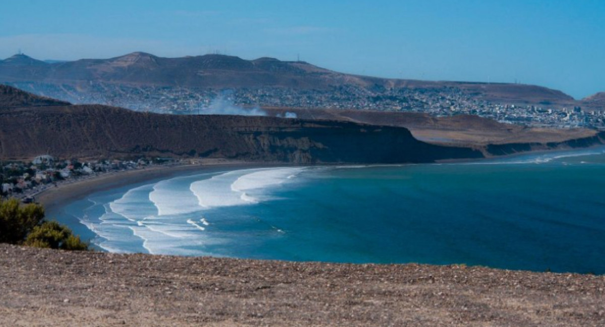 Rada Tilly, la playa Argentina más austral de América. Foto: NA