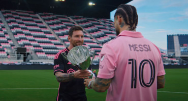 Messi participó de "Trofeo", el nuevo videoclip de Maluma. Foto: captura de pantalla.