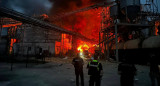 Destrucción de almacén de armas ucraniano. Foto: Reuters.