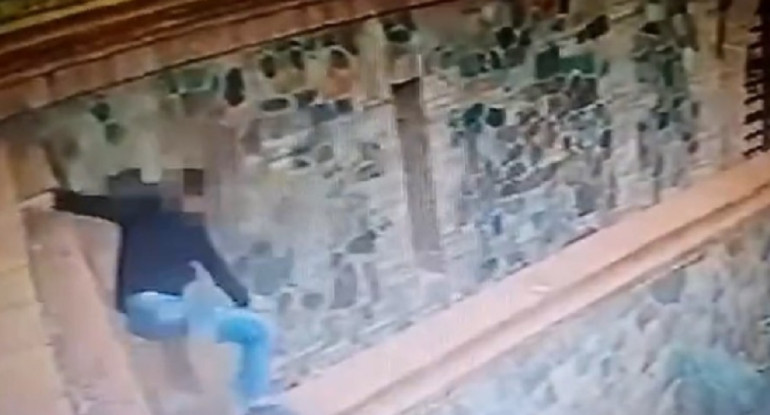 Así cayó el turista brasileño en una bodega en Mendoza