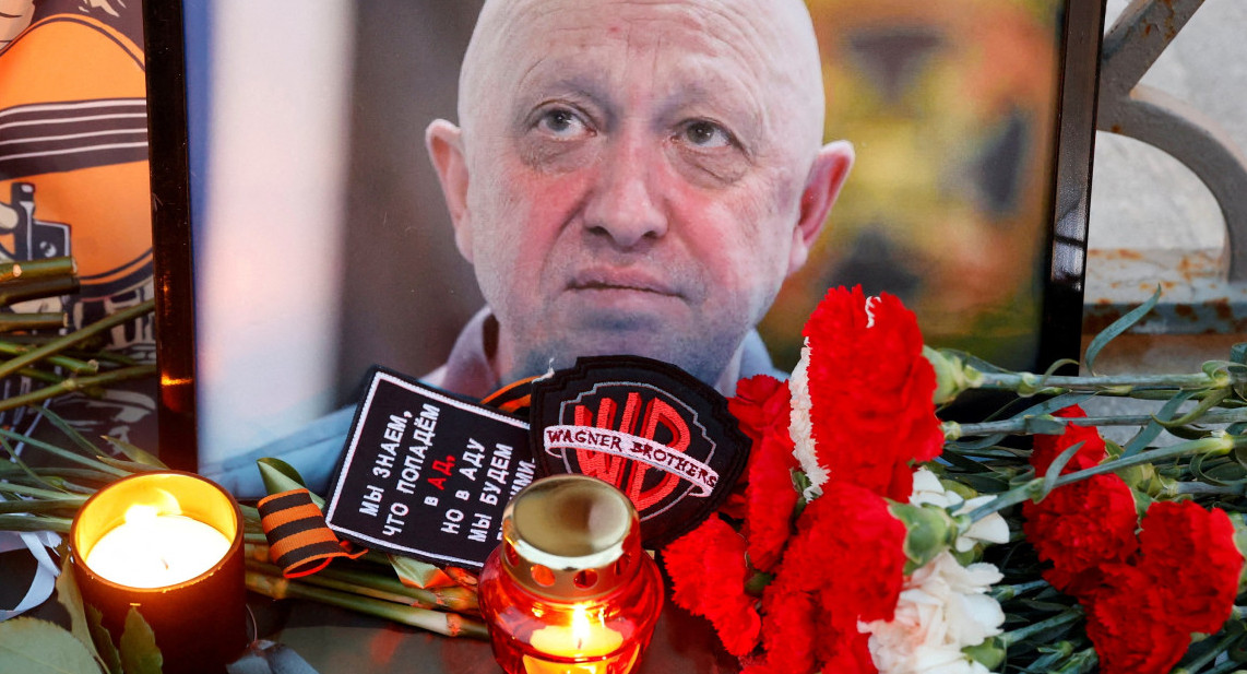 Homenajes por la muerte de Yevgueni Prigozhin. Foto: Reuters.