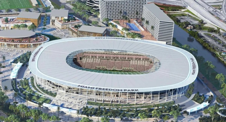 Nuevo estadio del Inter Miami. Foto: @miafreedompark.