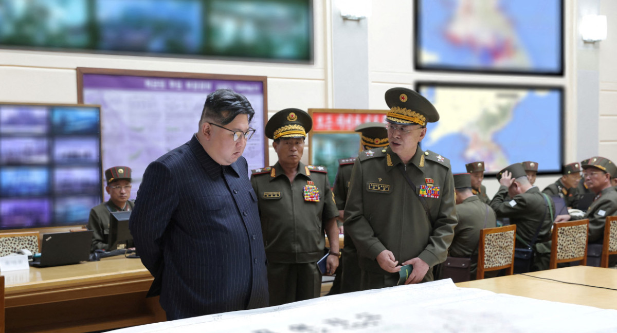 Kim Jong-un supervisó maniobras militares en Corea del Norte. Foto: REUTERS.