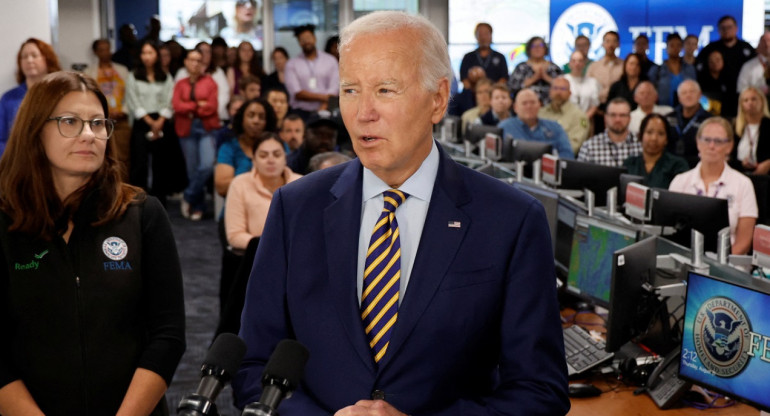 Joe Biden anunció que visitará Florida. Foto: Reuters.