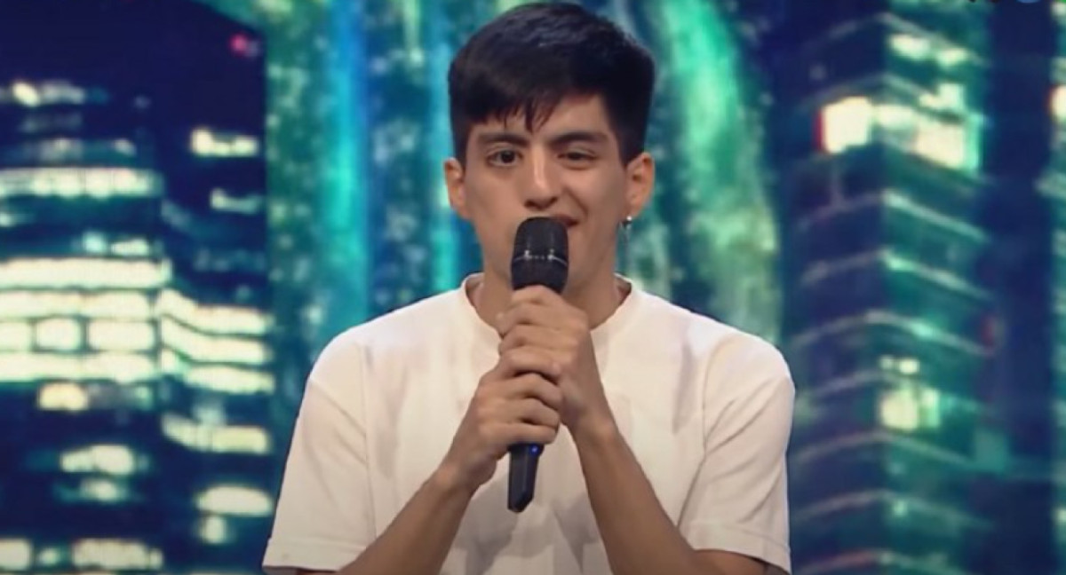 Matías Villalba, joven con síndrome de Moebius que brilló en Got Talent Argentina. Foto: Captura de video.