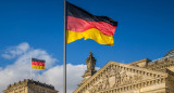 Bandera de Alemania en Berlín.