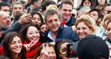 Sergio Massa en inauguración de un nuevo paso bajo nivel en San Vicente. Foto: Prensa.