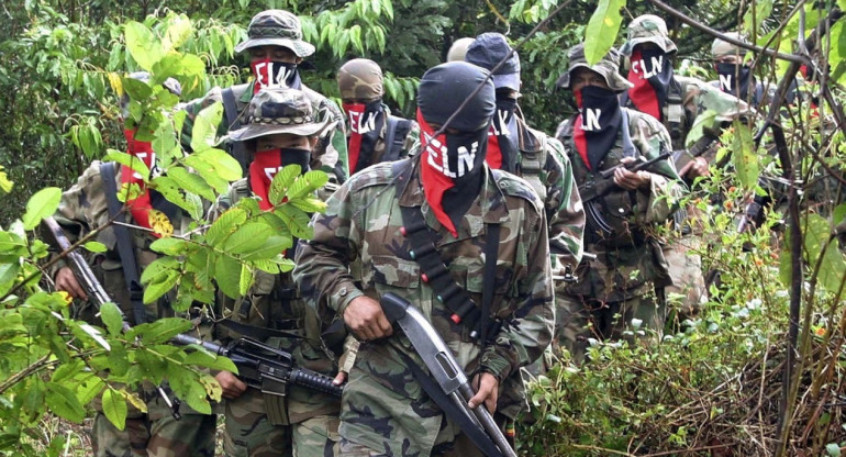 Guerrilla del Ejército de Liberación Nacional (ELN) de Colombia. Foto: Reuters.