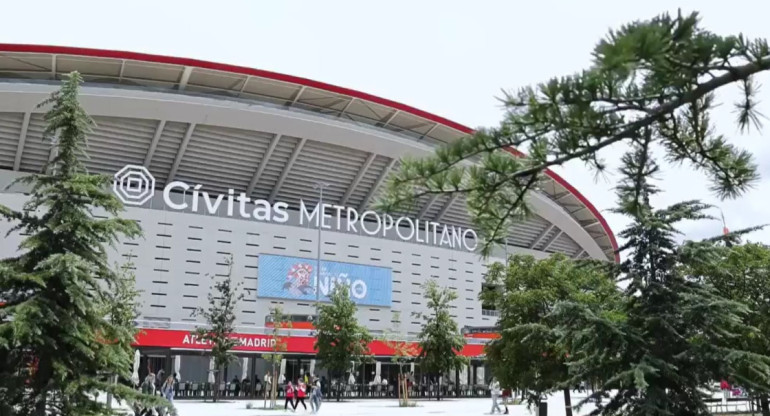 El encuentro se iba a jugar en el estadio de Atlético de Madrid. Foto: Instagram @cvitasmetropolitano.