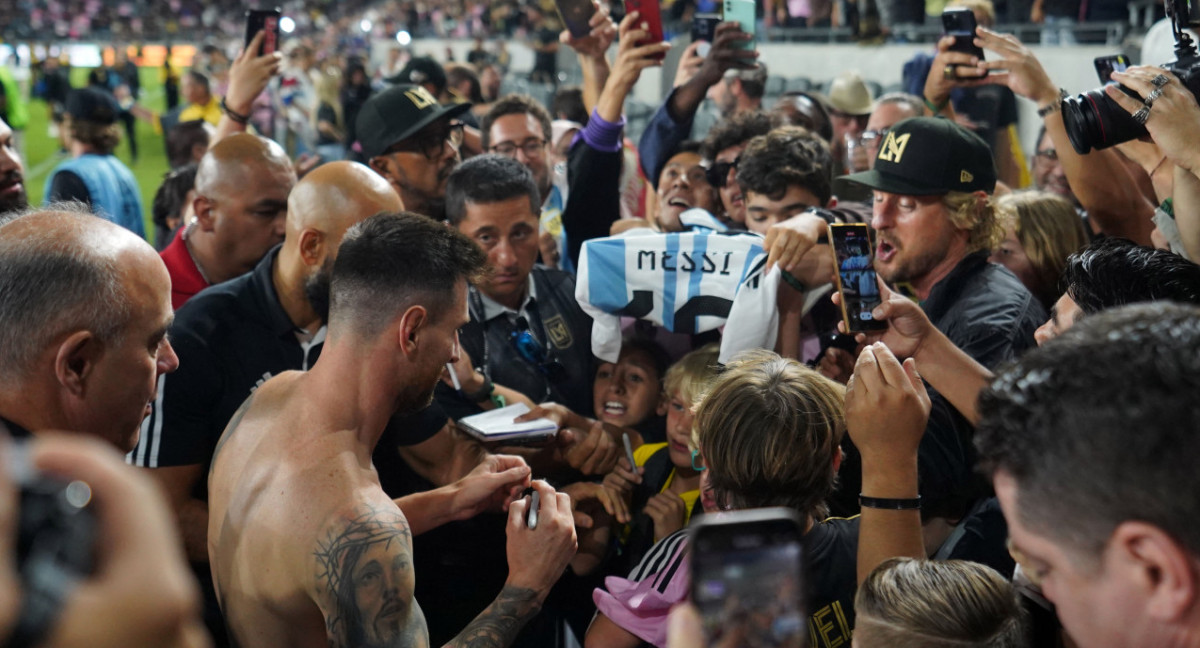 Furor por Lionel Messi. Foto: Reuters.