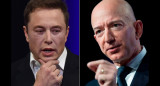 Elon Musk vs. Jeff Bezos. Foto: Reuters.