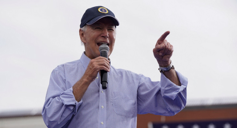 Joe Biden acusó a Trump de destruir el empleo en Estados Unidos. Foto: Reuters.