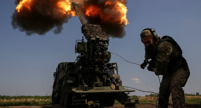 Guerra entre Rusia y Ucrania, división blindada ucraniana. Foto: Reuters.