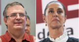 Los contendientes Marcelo Ebrard y Claudia Sheinbaum. Foto: Reuters