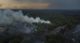 Los incendios se disparan en el centro de la Amazonía brasileña. Foto EFE.