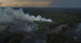 Los incendios se disparan en el centro de la Amazonía brasileña. Foto EFE.