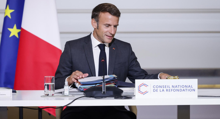 Emmanuel Macron, presidente de Francia. Foto: EFE.