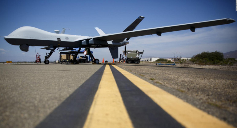 Dron utilizado en la guerra. Foto: Reuters