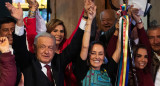 López Obrador y Sheinbaum juntos. Foto: EFE.