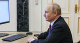 Vladimir Putin votó de manera online en las elecciones regionales de Rusia. Foto: EFE.