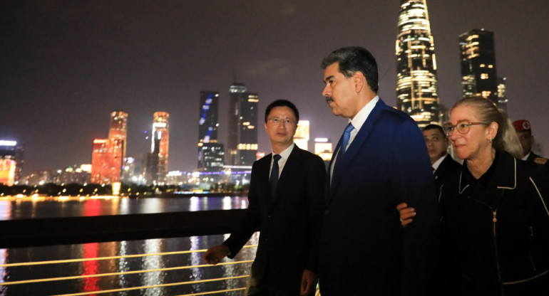 Nicolás Maduro en China. Foto: EFE