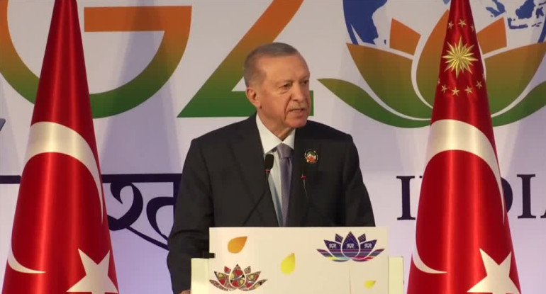 Erdogan, presidente de Turquía en el G20. Foto: Reuters.